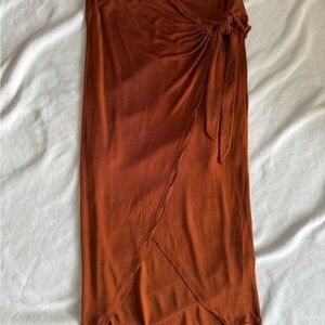 Anthropologie Maeve Terracotta Skirt